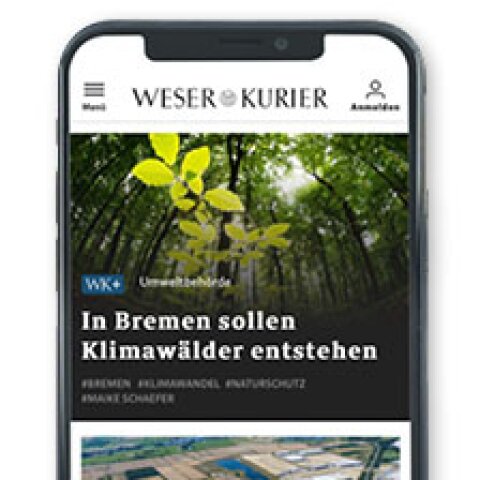 Smartphone-Ansicht von weser-kurier.de