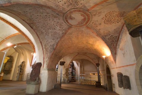 Blick ins Erdgeschoss des Dom-Museums im St- Petri-Dom