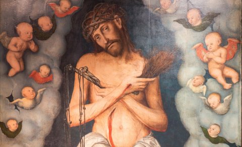 Das Gemälde "Der Schmerzensmann" im Dom-Museum zeigt eine Jesus-Darstellung