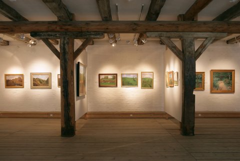 Blick in einen Ausstellungsraum des Overbeck Museums.