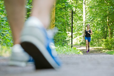 Auf der Finnbahn im Bürgerpark macht das Joggen gleich noch viel mehr Spaß!