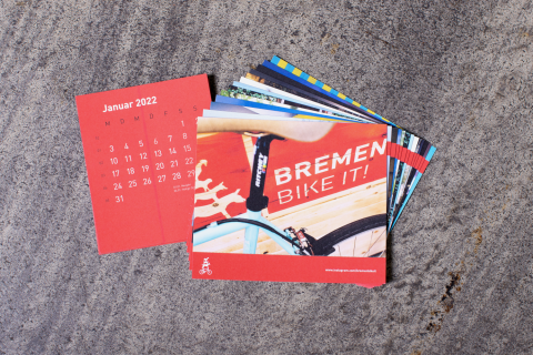 BIKE IT Produkte Postkarten Kalender 2022