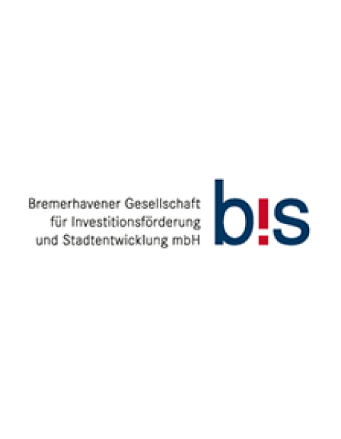 Schriftzug: BIS Bremerhavener Gesellschaft für Investitionsförderung und Stadtentwicklung mbH