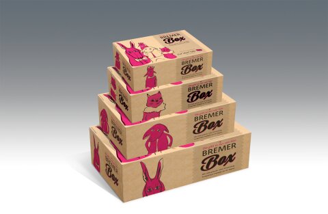 Die Bremer Box in verschiedenen Größen.