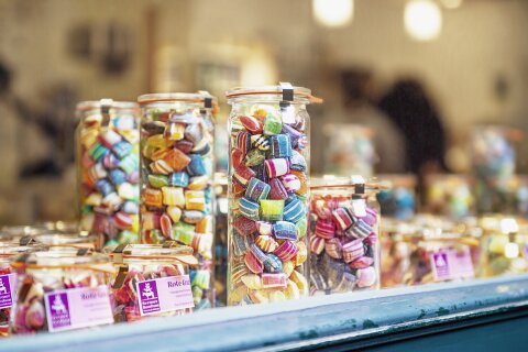 Gläser mit Bonbons aus der Bremer Bonbon Manufaktur 