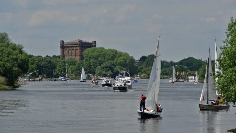 Wassersport auf der Weser
