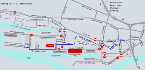 Deutschland Tour 2023 Anwohner-Information Ueberseestadt_2023 Karte