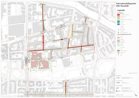 FMQ Fahrrad Modell Quartier Maßnahmen Karte
