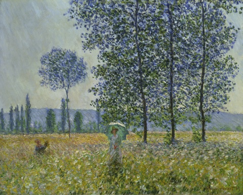 Claude Monet, Felder im Frühling, 1887 Öl auf Leinwand, 74 x 93 cm 