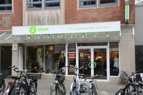 Aussenansicht Oxfam Shop Bremen; Quelle: Katharina Bünn
