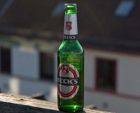 Flasche Becks von der Brauerei Beck & Co