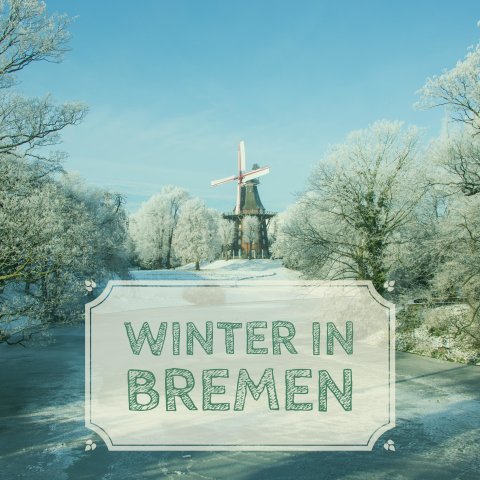 Wallanlagen im Winter mit Blick auf die Mühle (Quelle: WFB/Jens Lehmkühler).