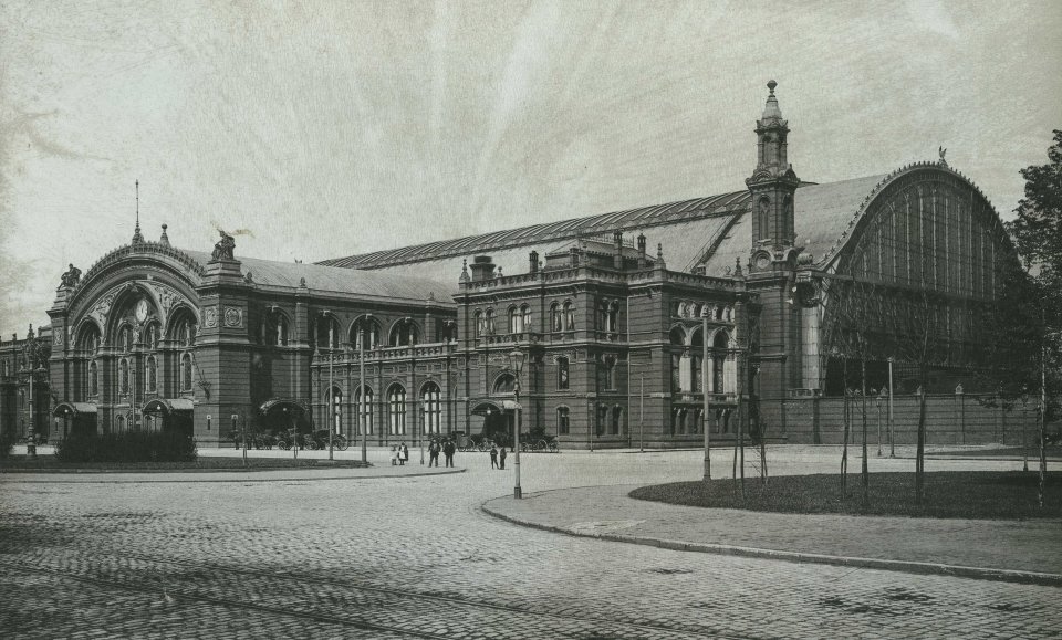 Der Bremer Hauptbahnhof im Jahr 1895; Quelle: Staatsarchiv Bremen