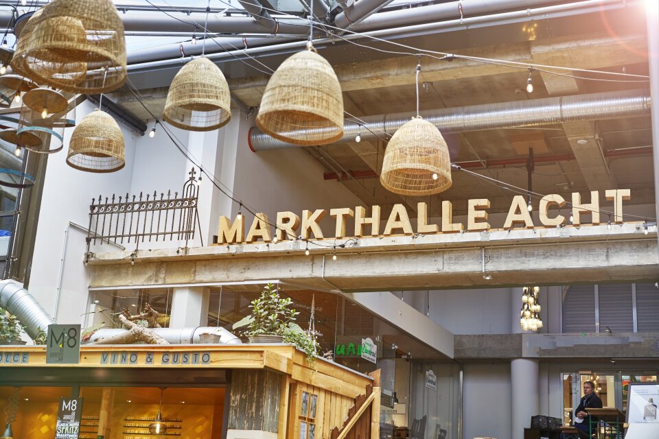 Innenansicht der Markthalle Acht.