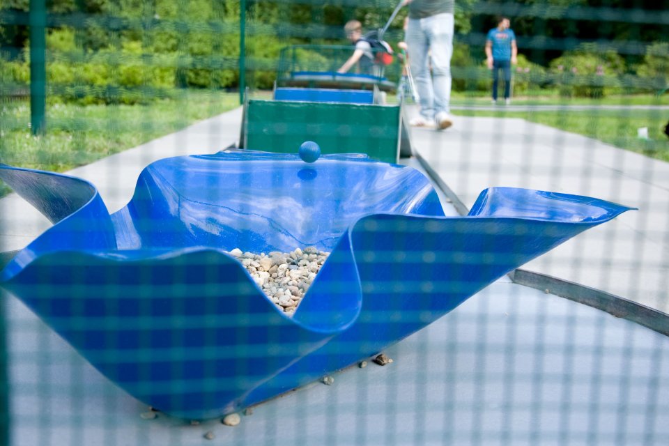 Die Minigolfanlage im Bürgerpark.