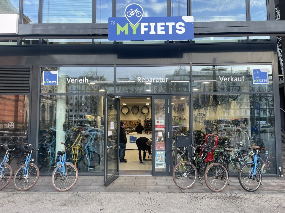 MyFiets Ladengeschäft am Hauptbahnhof Bremen